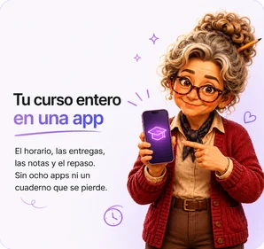 Tu curso entero en una app: el horario, las entregas, las notas y el repaso