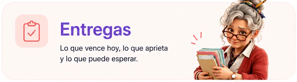 Entregas: lo que vence hoy, lo que aprieta y lo que puede esperar